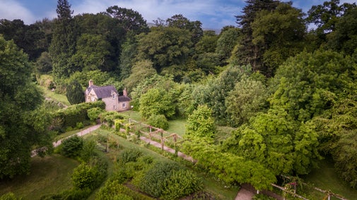 Florence Court Rose Cottage in the gardens at Florence Court, County Fermanagh